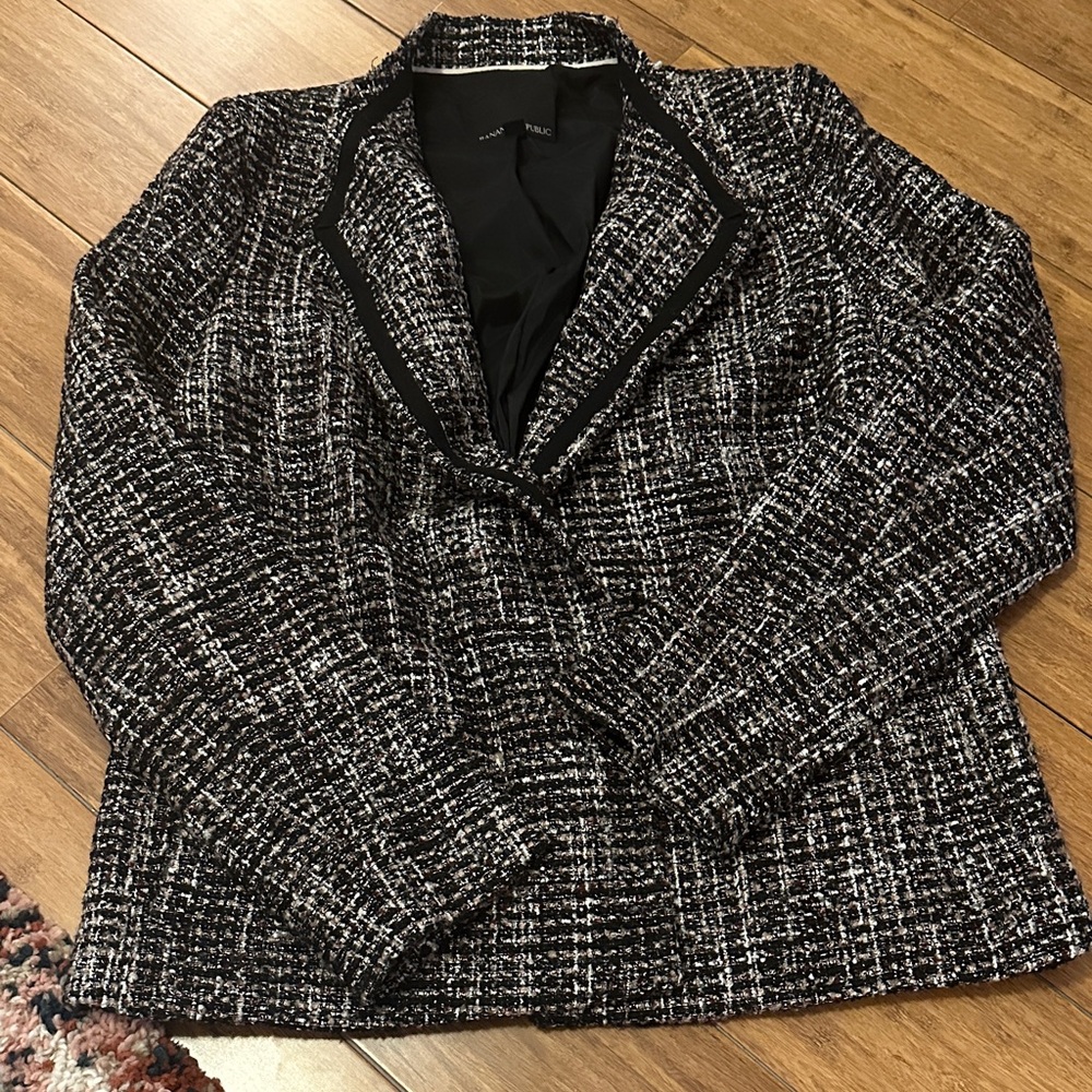 Belted Tweed Blazer